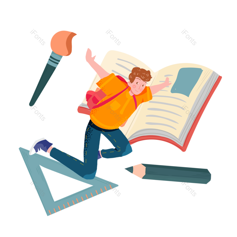 高考图片,学习元素,校园PNG,书本免抠素材